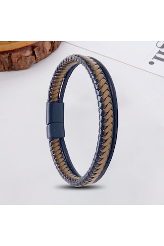 Çift Renk Çoklu Deri Bileklik 31833b5d4 Çok Renkli