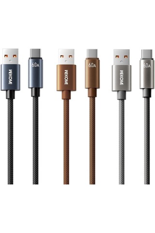 Wk Wdc-63a 66w Usb Tip-c Hızlı Şarj Veri Kablosu, Uzunluğu: 1.2m Siyah
