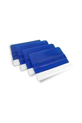 Folyo Ve Cam Filmi Uygulama Aparatı Keçeli Ragle, 4 Lü Paket, Mavi