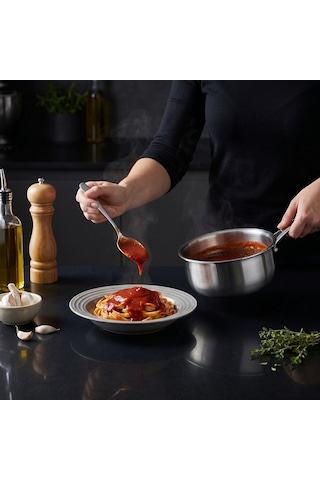 Jumbo Gourmet 3ply İndüksiyon Tabanlı Sos Tenceresi 16 Cm Çelik