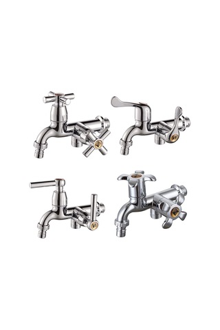 Dinosaurs Store Duvara Monte Abs Mutfak Musluğu - Gümüş Altın