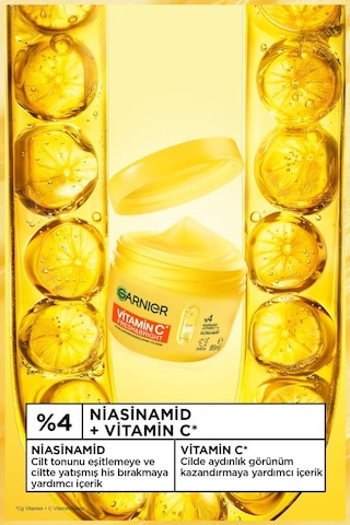 Garnier C Vitamini Fresh & Bright Aydınlatıcı Nemlendirici Sorbe Yüz Kremi 85 Ml, Vegan & Cruelty Free 3600542663069-11157
