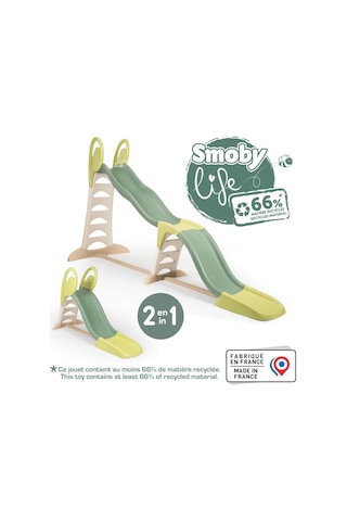 Smoby Life 2'si 1 Arada Mega Kaydırak 820201 Yeşil