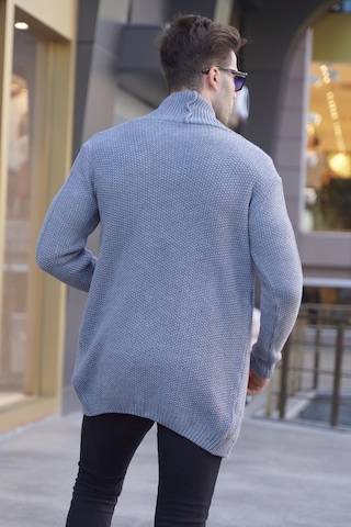 Madmext Füme Basic Örgü Hırka 5996 Füme