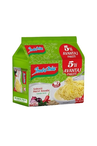 Indomie 5 Li Paket Spesiyal + Sebzeli Hazır Noodle 4 Lü Karma Paket