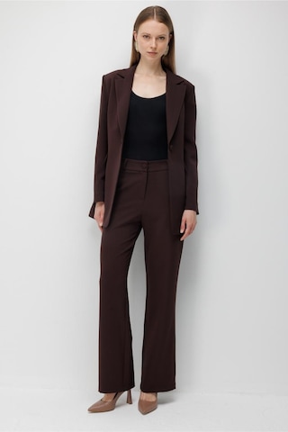 Mizalle Basic Double Klasik Kahve Pantolon Kahverengi