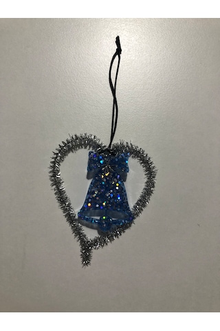 Gümüş Simli Yılbaşı Çam Ağacı Süsü