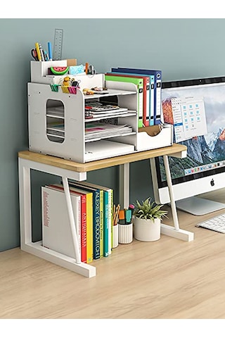 Yazıcı Sehpası - Atlantik Çam Beyaz 45x30