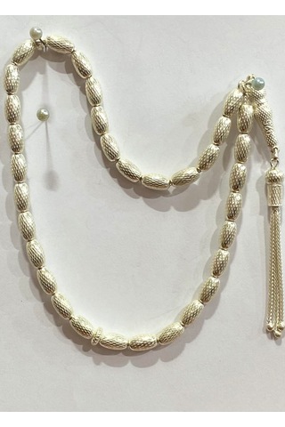 Tespih Vizyon İşlemeli Gümüş Tespih F16002095