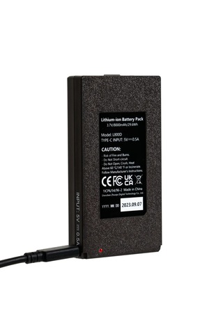 Gardepro 8000mah Şarj Edilebilir Lityum Pil Paketi Siyah