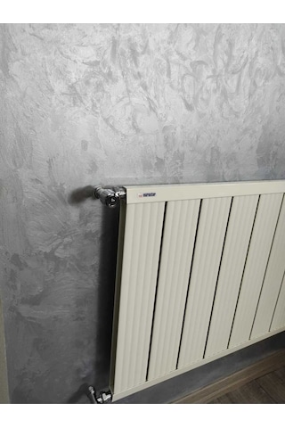 Alüminyum Panel Radyatör Ekol Model 600 Mm X 1000 Mm Ral 9010 Kırık Beyaz