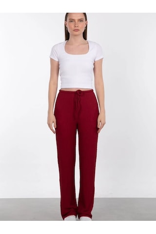 Berrin Booble Pantolon Bordo