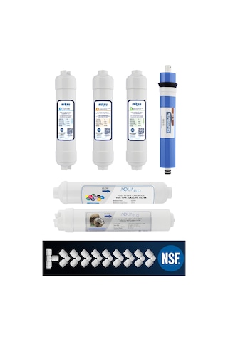 Milsuart 14 Aşamalı pH Filtreli Kapalı Kasa Su Arıtma Cihazı Filtre Seti Membran Seçeneği Set