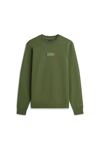 Tommy Hilfiger Brand Love Sweatshırt Erkek Yeşil Sweatshirt - Mw0mw41428