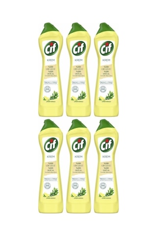 Cif Limon Kokulu 500Ml 6 Adet Krem Temizleyici