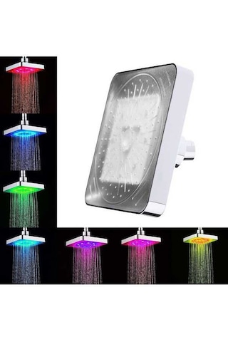 Pazly Otomatik 8 L-ed'li 7 Renk Değiştiren Işık Duş Başlığı, Taşınabilir Banyo Sprinkleri Diğer Diğer