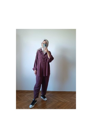 Hiera Bordo Keten Takım Bordo - 751769597 Bordo - 751769597 Bordo