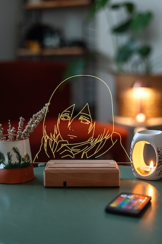 Mikasa Ackerman Aot 16 Renk Gece Lambası