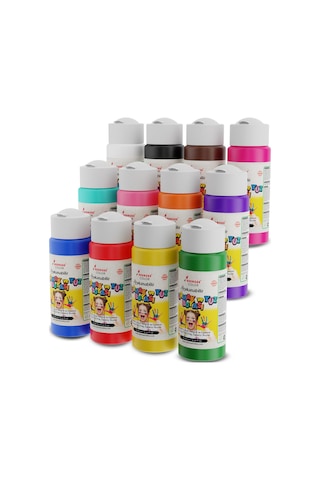 Red Rose Tüm Renkler Parmak Boyası 12'li Set 12 x 60 ML