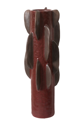 Mudo Home Burgundy Geo Vazo 17x47 Cm Diğer