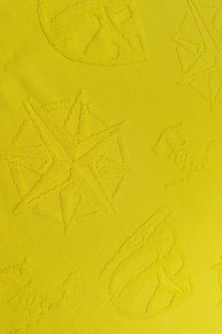 Hızlı Kuruyan Plaj Havlusu %100 Pamuk Yellow Marine Dokuma Plaj Havlusu - Sarı 8846366