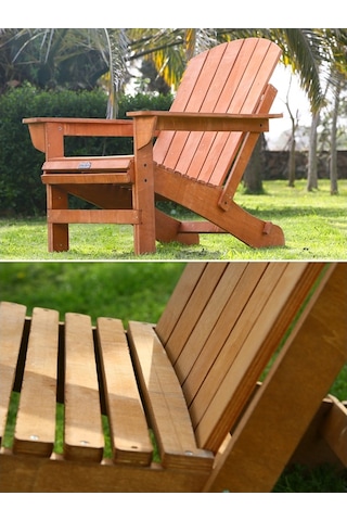 Mandu Adirondack Ahşap Bahçe Sandalyesi Fındık (551457247) Ahşap
