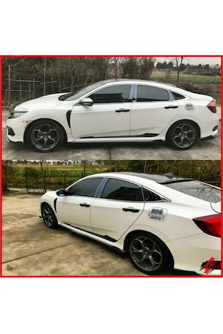 Honda Civic Fc5 Piano Black Yan Kapı Çıtası