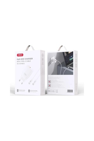 Özel Seri Priz Başlığı Cihaz Dolum Telefon Aksesuarı Ce16 Eu 45w Pd Hızlı Şarj Adaptörü Ve Type-c