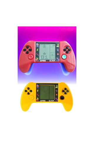 Taşınabilir Tetris Oyun Konsolu Renkli Retro Oyun Aleti Çocuklar İçin Eğlenceli Mini Konsol