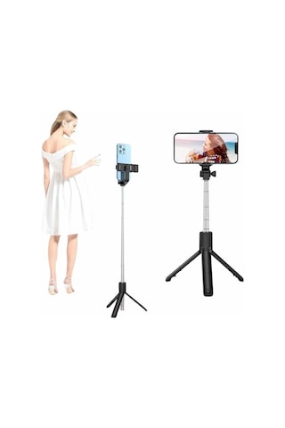 Mey Najmaddin Selfie Çubuğu Tripod Bluetooth Kumandalı Selfie Çubuğu Telefon Tutucu Najmaddin
