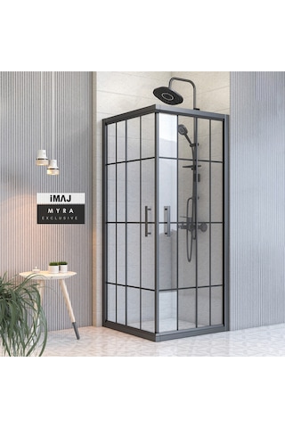 İmaj Banyo Myra Kare Duşakabin Siyah