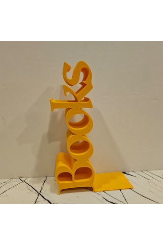 Kitap Tutucu Books Yazılı 3d - Sarı -