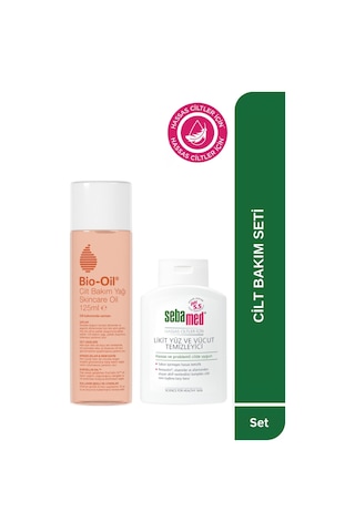 Bio-Oil Çatlak Karşıtı & Leke Karşıtı Bakım Yağı 125 ML + Sebamed Temizleme Jeli 200 ML
