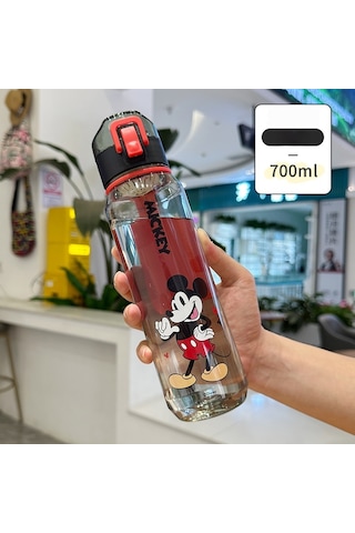 Tuomeng Tritan Su Bardağı, Öğrenciler İçin Güzel Görünümlü, Büyük Kapasiteli Plastik Bardak, Okula Özel, 700ml Mickey
