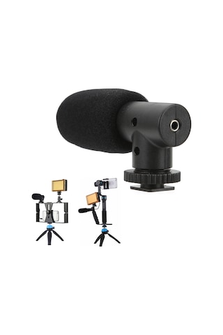 Yaleker Puluz Pu3017 Profesyonel Mikrofon: Gürültü Engelleme, Telefon-kamera Uyumlu, Vlog/mülakat/video Kaydı İçin Stereo Ses Alıcı