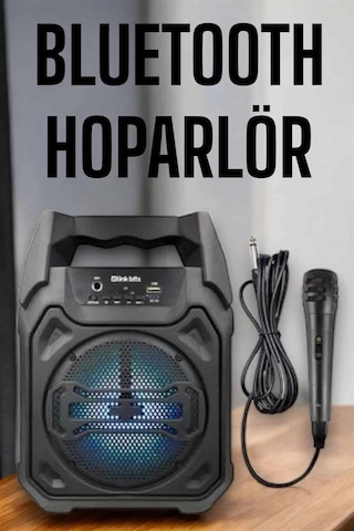 Mey İthalat Güçlü Ve Şarj Edilebilir Bluetooth Hoparlör 6.5 İnç