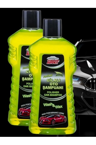 2'li Oto Şampuan 2 Adet Cilalı Araç Yıkama Şampuanı 2x 1000 Ml