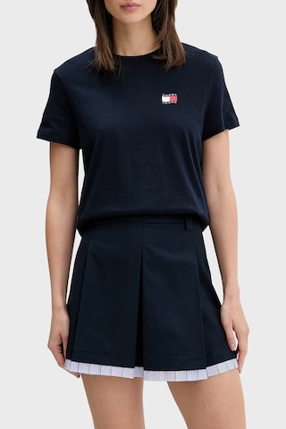 Tommy Jeans Pamuklu Logo Baskılı Regular Fit Bisiklet Yaka T Shirt Bayan T Shirt Dw0dw22274 C1g Lacivert