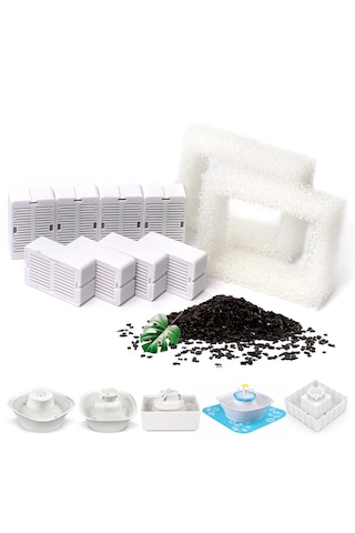 Ecronicword 8'lı Paket Evcil Hayvan Su Dağıtıcı Filtre Kartuşları F12