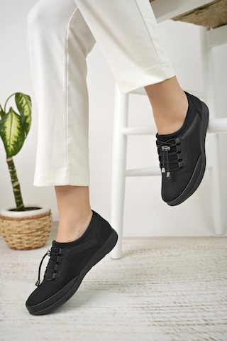 Nesil Shoes Sdf 702 Siyah Zümrüt Anatomik Kadın Ayakkabı-siyah Zümrüt-siyah Siyah - Zümrüt Yeşili
