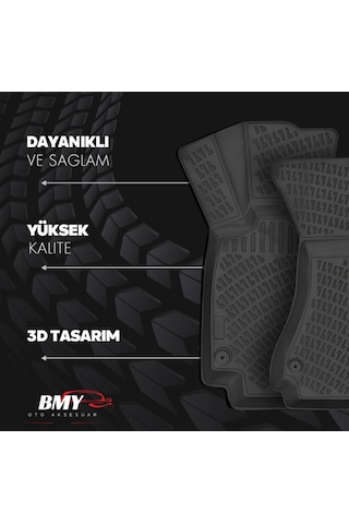 Rizline Togg T10f 2025 Sonrası 3d Havuzlu Paspas Siyah