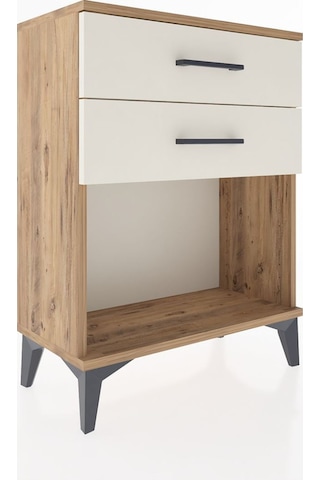 Arges Komodin 4 Çekmeceli 60x30x80 Çam-aytaşı Çam