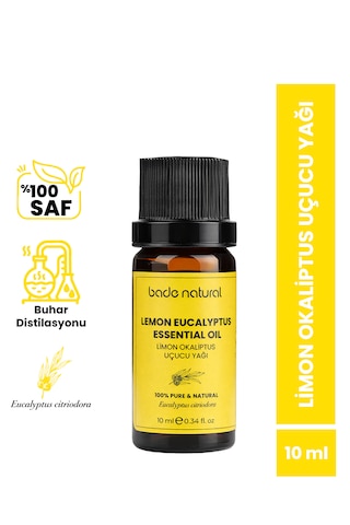 Bade Natural Limon Okaliptus Uçucu Yağı %100 Saf 10 Ml