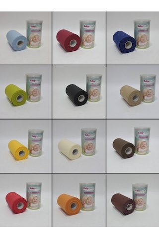 Baby Touch Tek Kullanımlık Rulo Bebek Mama Önlüğü 20 Adet Çok Renkli