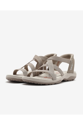 Skechers Reggae Slım - Stretch Flex Kadın Bej Sandalet 163460 Tpe Bej