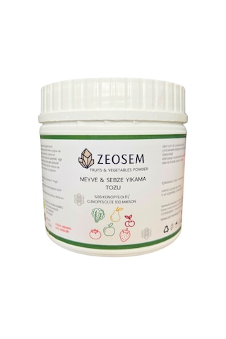 Semedis - Zeosem Doğal Zeolit Klinoptilolit 100 Mikron Sebze Ve Meyve Yıkama Tozu 500 Gr