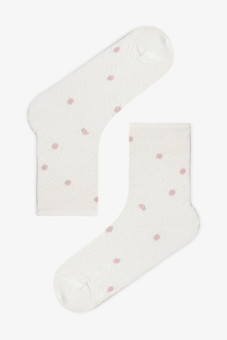 Penti Floral Jacquard 2'li Soket Çorap