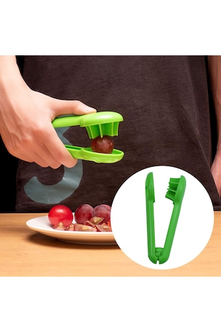 Homyl Üzüm Dilimleyici Manuel Mutfak Gereçleri Kesme Aleti Yeşil