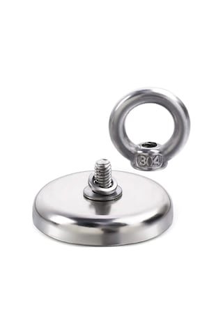 Valkyrie D36 Neodyum Mıknatıs 36mm 41 KG Askılı Güçlü Fishing Salvage Magnet