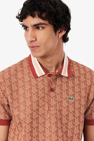 Lacoste Classic Fit Monogram Polo T-shirt Erkek Polo Yaka Tişört Kiremit Kiremit